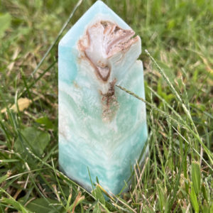 Caribbean Blue Calcite Tower (cbc8)