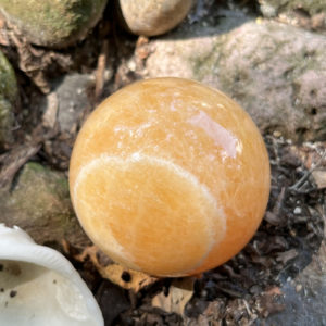 Orange Calcite Sphere (oc6)