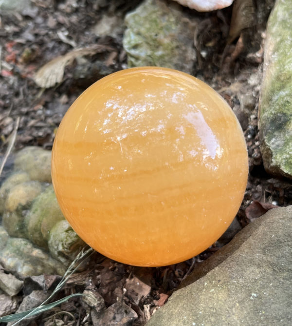 Orange Calcite Sphere (oc7)