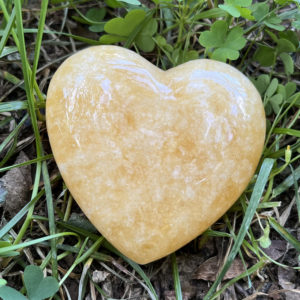 Orange Calcite Heart (oc8)