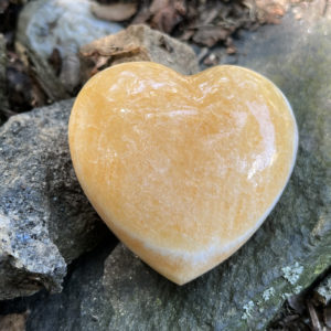 Orange Calcite Heart (oc9)