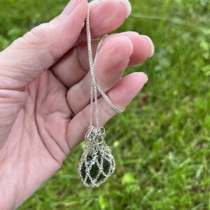 Hematite in Sterling Silver Net with Chain (gift7)