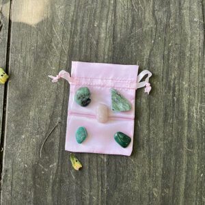Heart Chakra Healing Stone Set (cbag10)