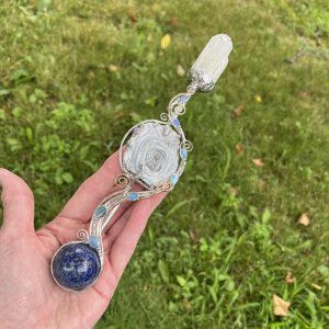 Magical Delights Danburite and Lapis Wand (mdw50)